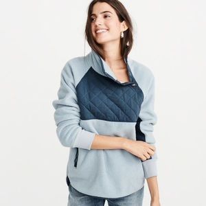 Abercrombie Asymmetrical Snap-Up Fleece